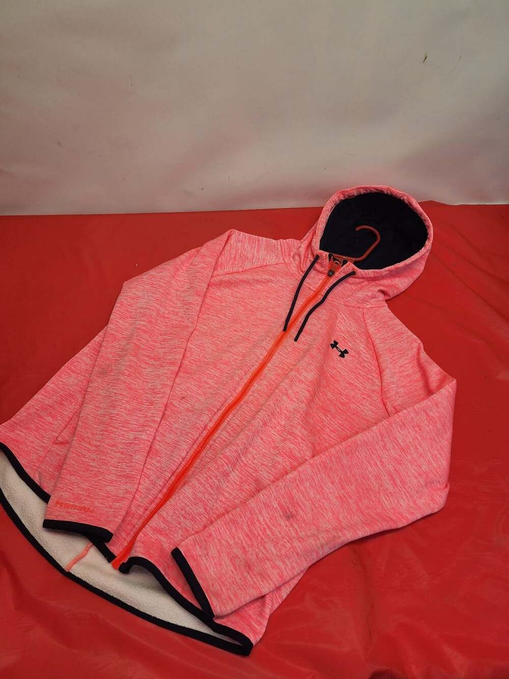 Under Armour Storm ColdGear Women's Heathered Pink Zip-Up Hoodie